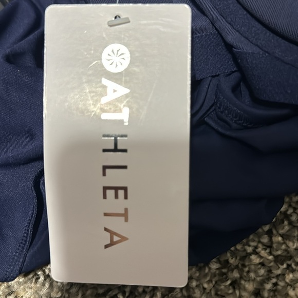 NWT! Athleta Dress Blue Twist Up Tankini Top - Size 34B/C 💙 - Picture 5 of 7